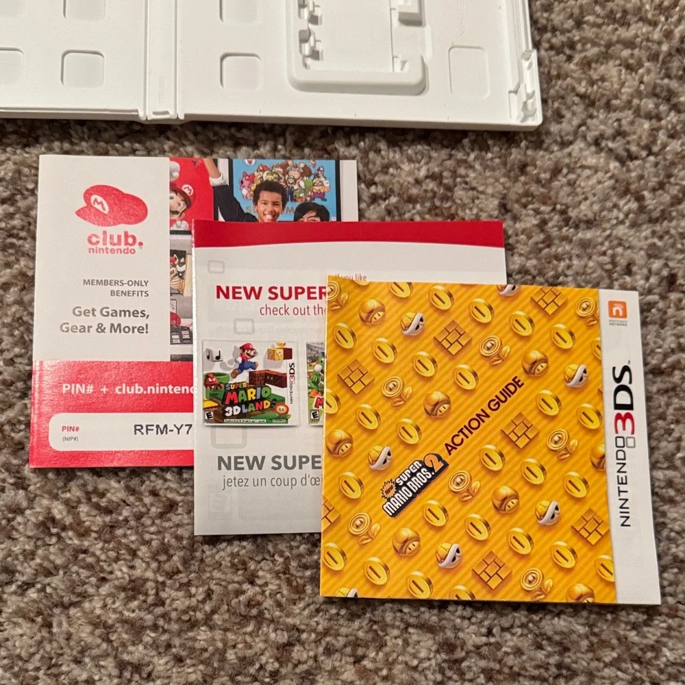 CASE ONLY (& original paperwork) for Nintendo New Super Mario Bros. 2 for 3DS